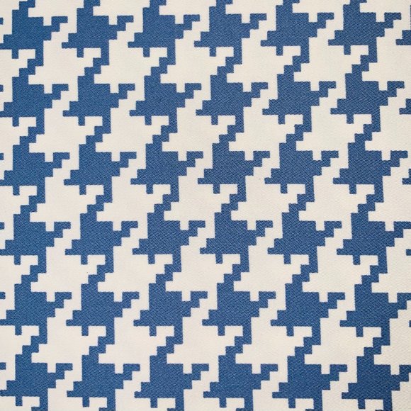 7 Yards Free Spirit Designer Vicki Payne Blue Check Dogstooth Houndstooth Fabric - Picture 2 of 5